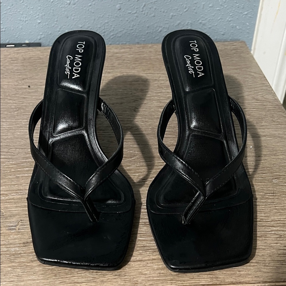 Top Moda Comfort black Sandals size 8.5